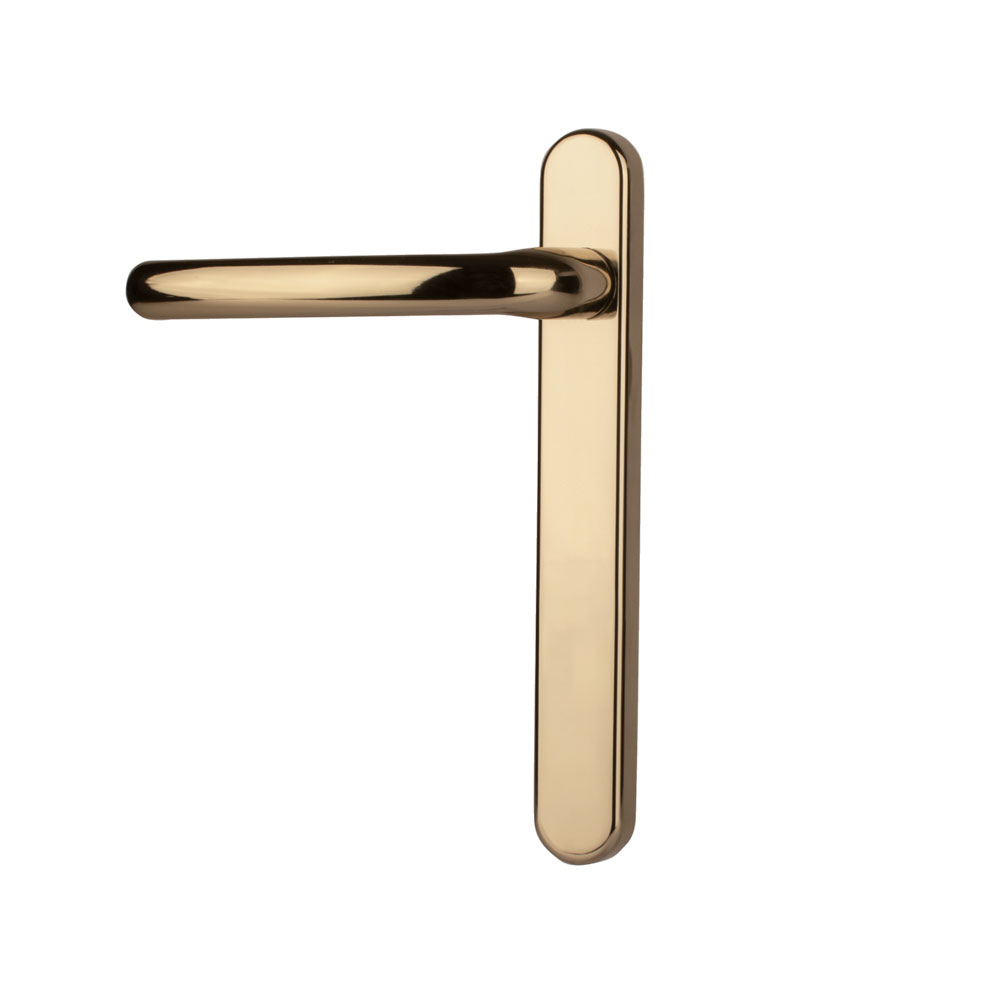 Timber Series Windsor Sprung Dummy Lever Door Handle - Polished Gold - (Sold in Pairs)